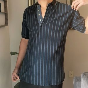 Greg Norman 4 button up collar shirt